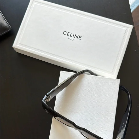 Celine Black and Brown Sunglasses with Sleek Design - Picture 6 of 7